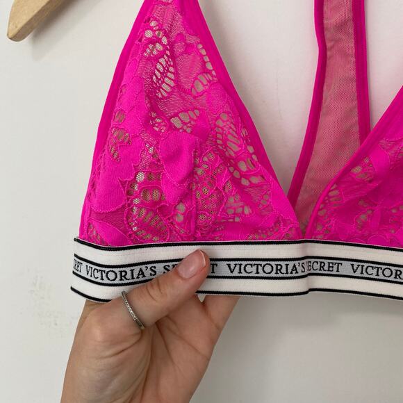 Victoria's Secret Pink Lace Bralette Size XS - Picture 2 of 4